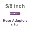 Hose Adaptors 6 Bar 5/8 Inch